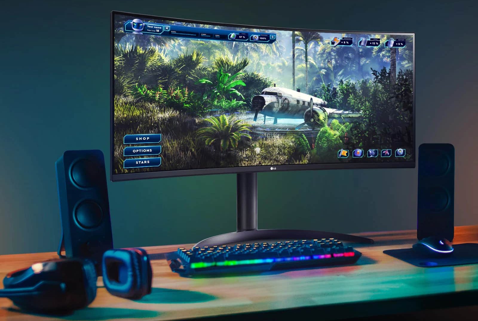 LG 34WP75C-B praca